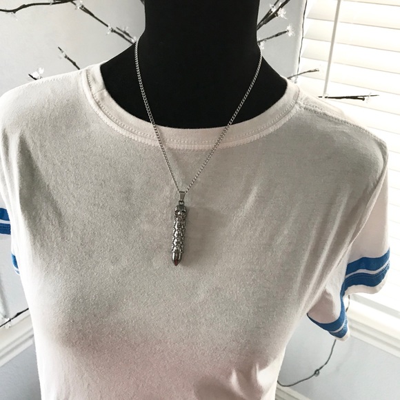 3D Skull Bullet Pendant - Picture 3 of 3